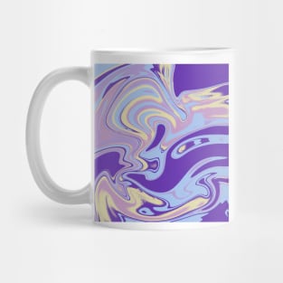 Trippy Purple Yellow Blue and Pink Swirls Mug